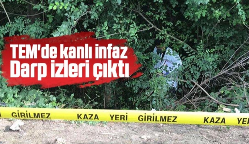 Öldürüp otobana attılar