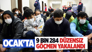 1 ayda 9 bin 284 kaçak yakalandı