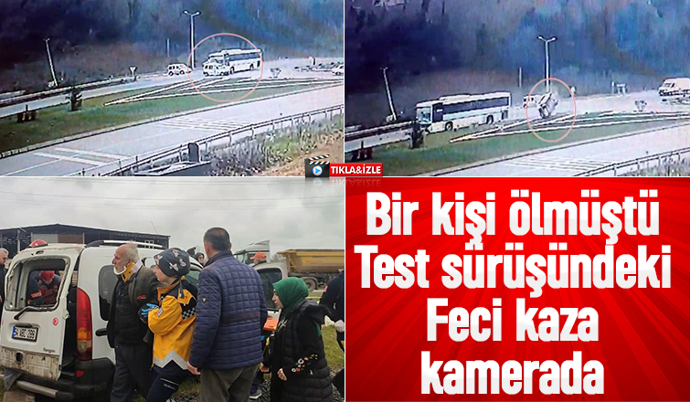 1 kişinin can verdiği feci kaza kamerada
