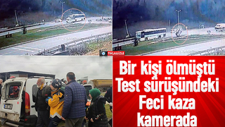 1 kişinin can verdiği feci kaza kamerada