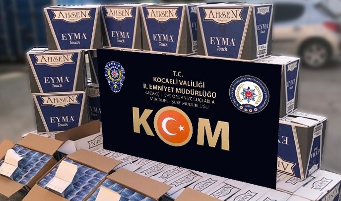 1 milyon 250 bin adet makaron ele geçirildi