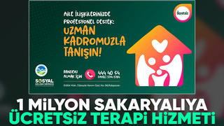 1 milyon Sakaryalıya ücretsiz terapi