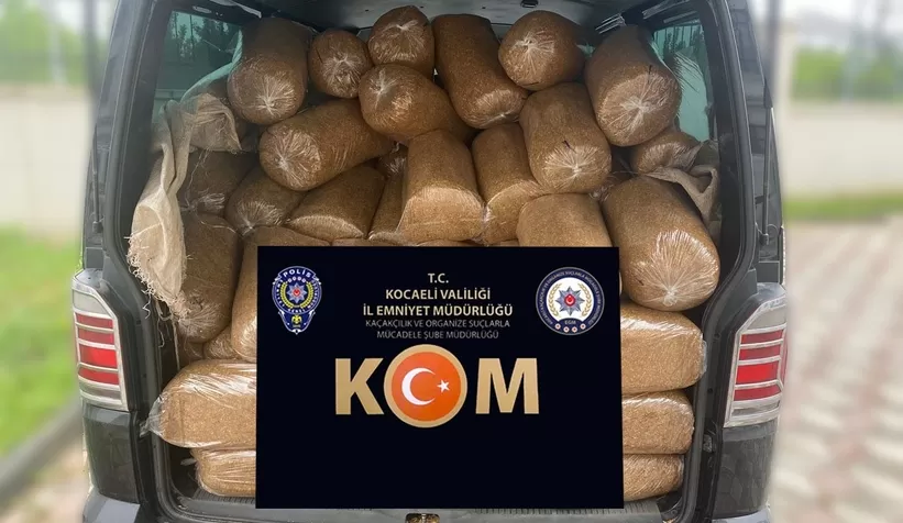 1 ton 100 kilo gümrük kaçağı tütün ele geçirildi