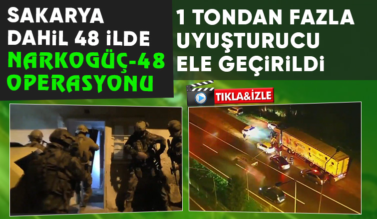 1 ton 39 kilogram uyuşturucu ele geçirildi