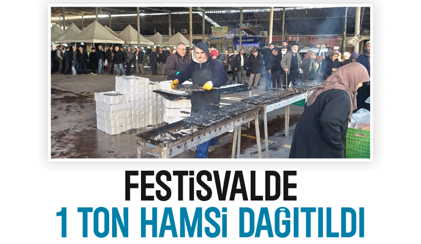 1 ton hamsi kısa sürede tükendi