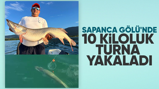 10 kiloluk turna balığını görünce tepkisi güldürdü