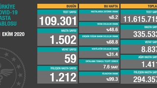 11 Ekim korona verileri