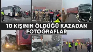 10 kişi ölmüştü işte kaza yerinden fotoğraflar