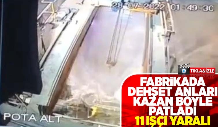 11 kişinin yaralandığı patlama anı kamerada