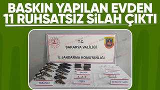11 ruhsatsız silahla yakalandı