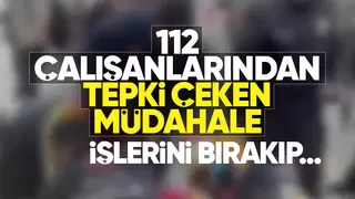 112 personeli gazetecileri yine hedef gösterdi