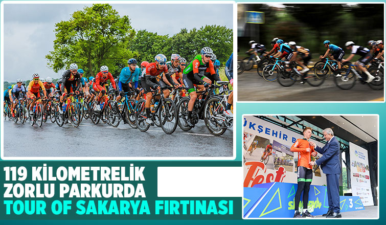 119 kilometrelik zorlu parkurda kıyasıya mücadele