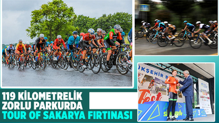 119 kilometrelik zorlu parkurda kıyasıya mücadele