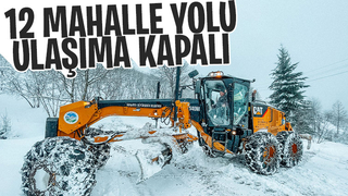 12 mahalle yolu ulaşıma kapandı