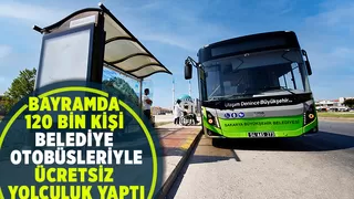 120 bin kişi Büyükşehir sayesinde bayramda ücretsiz yolculuk yaptı