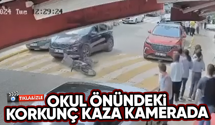 13 yaşındaki çocuğun öldüğü kaza kamerada