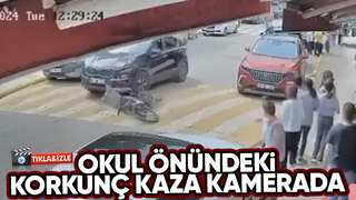 13 yaşındaki çocuğun öldüğü kaza kamerada