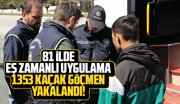 1353 kaçak göçmen yakalandı!