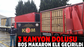 14 milyon 510 bin adet makaron ele geçirildi