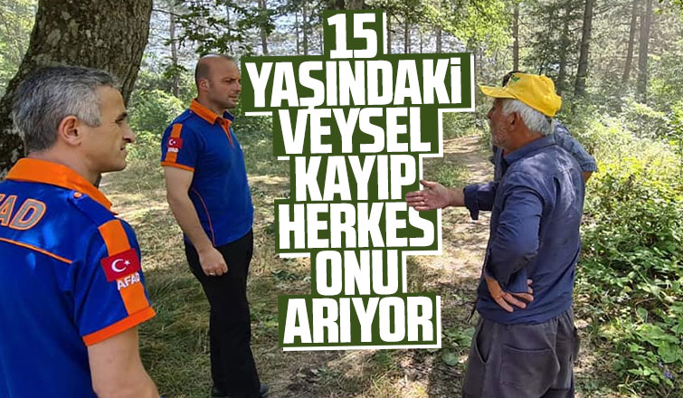 15 yaşındaki Veysel kayıp, arama çalışması yapılıyor