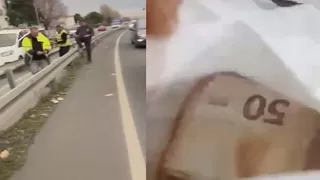  150 bin euro yola saçıldı; 85 bin euro kayıp!