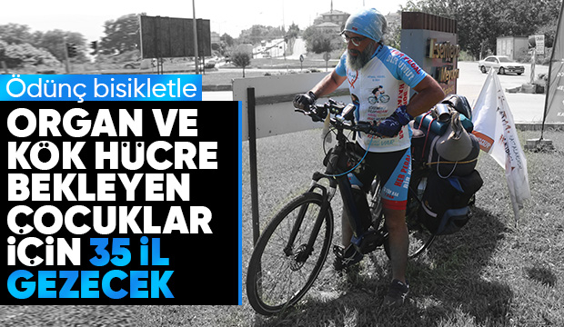 1583 kilometre pedal çevirdi, Sakarya'ya ulaştı