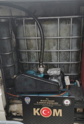 1,6 ton kaçak akaryakıt ele geçirildi