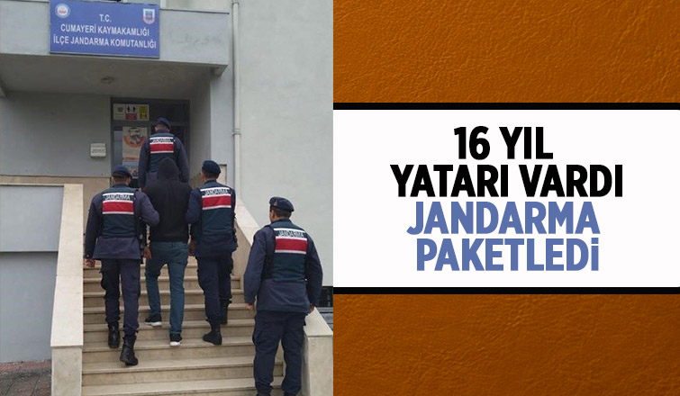  16 yıl hapis cezası ile aranan zanlı yakalandı
