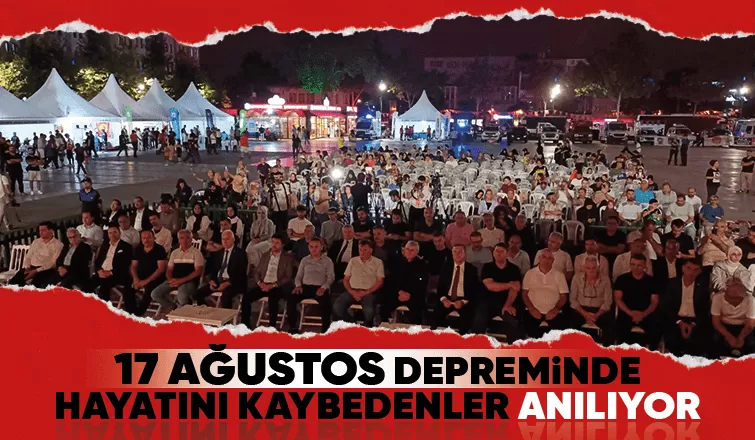 17 Ağustos felaketinin 24. yılında hayatını kaybedenler anılıyor