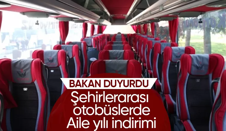 17 Mart'ta başlıyor; Şehirlerarası otobüslerde aile yılı indirimi