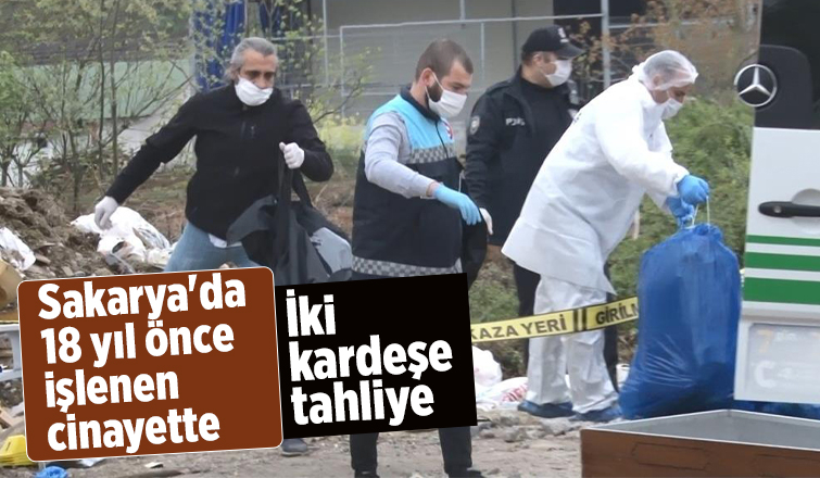 18 yıl önce işlenen cinayette iki kardeşe tahliye