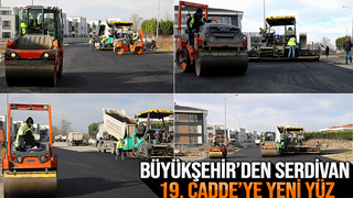 19. Cadde’ye asfalt atıldı