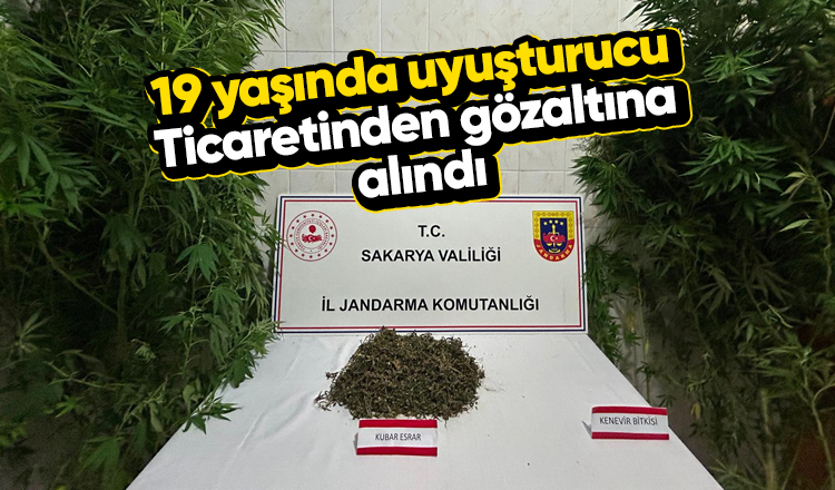 19 yaşındaki gence uyuşturucudan gözaltı