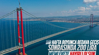 1915 Çanakkale Köprüsü'nün geçiş ücreti belli oldu