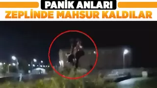 1’i personel 4 çocuk Zepline’de mahsur kaldı