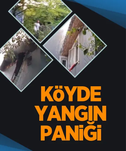 2 katlı evin çatı katında yangın çıktı