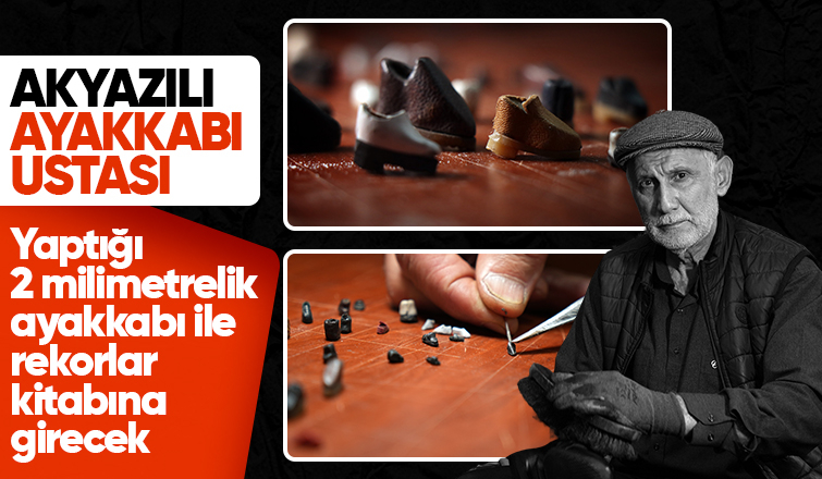 2 milimetrelik ayakkabı yaptı