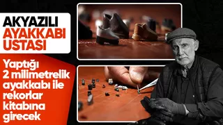2 milimetrelik ayakkabı yaptı
