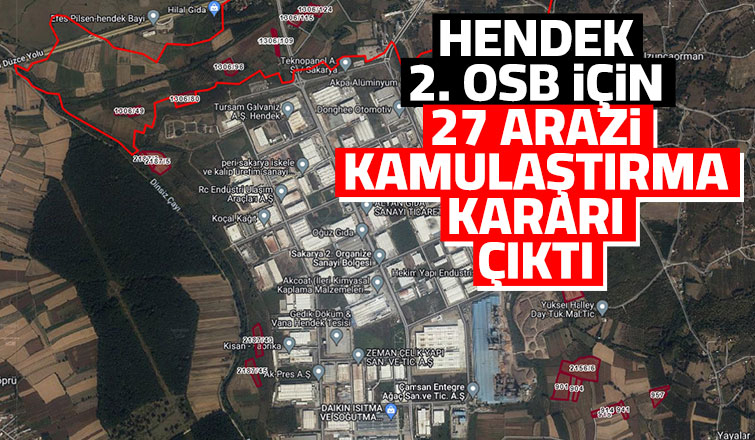 2. OSB için 27 arazi kamulaştırıldı