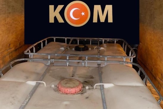2 ton 150 litre kaçak akaryakıt ele geçirildi