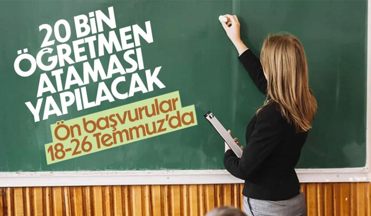 20 bin öğretmen atamasında tarihler belli oldu