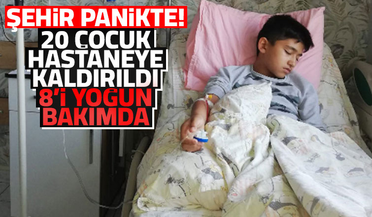 20 çocuk hastaneye kaldırıldı, 8'inin durumu ağır