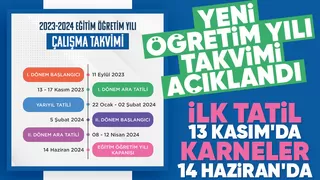 2023-2024 eğitim öğretim yılı takvimi açıklandı