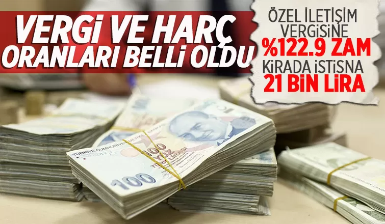 2023 vergi ve harç oranları belli oldu