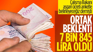 2023 yılı asgari ücreti için ortak beklenti 7 bin 845 oldu