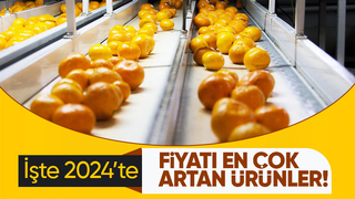 2024 de fiyatı en çok artan ürünler belli oldu