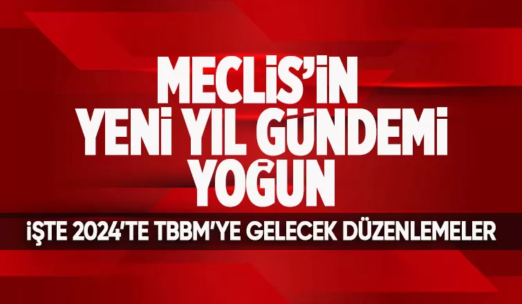 2024'te Meclis'i yoğun bir gündem bekliyor! TBMM'ye gelecek düzenlemeler