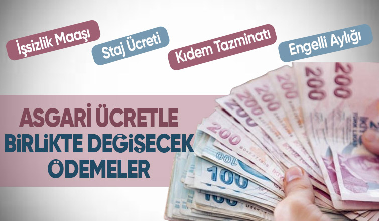 2024'te verilecek asgari ücret belli oldu! Asgari ücretle birlikte değişecek ödemeler