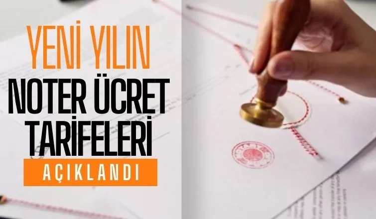 2025 noter ücret tarifesi