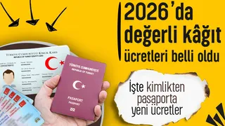 2026 kimlik yenileme, pasaport, ehliyet ücretleri belli oldu